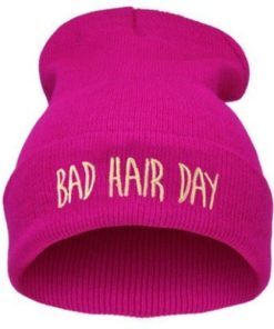 Lækker pink hue med print. "Bad hairday"