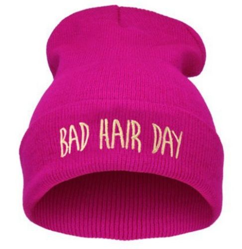 Lækker pink hue med print. "Bad hairday"