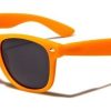 gul Wayfarer solbriller med sort glas