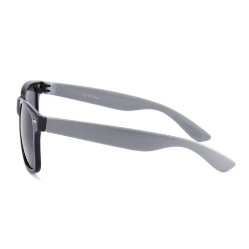 Sort Wayfarer brille med grå stænger