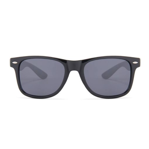 Sort Wayfarer brille med grå stænger